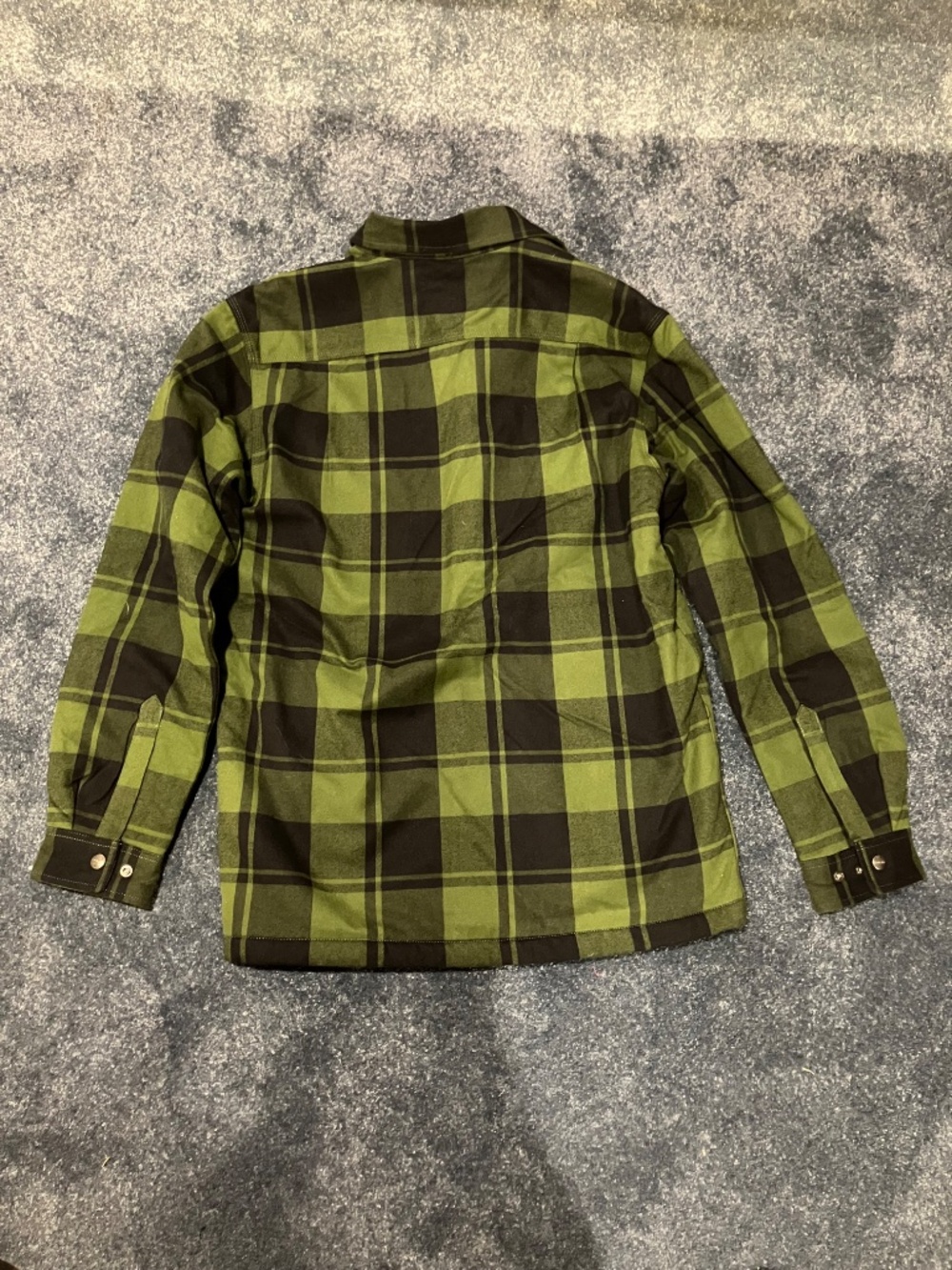 Carhartt Relaxed Fit Flannel Sherpa-Lined Shirt Jacket - Picture 11 of 14